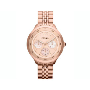 Bracelet de montre Fossil ES3241 Acier inoxydable Rosé 16mm